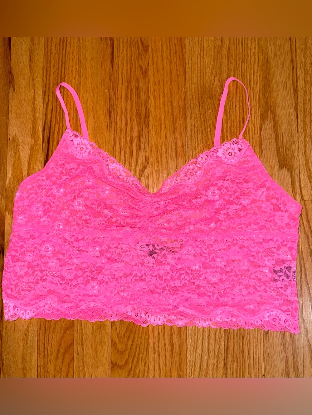 Victoria's Secret Hot Pink Bralette XL
